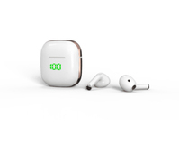 Blaupunkt BLP4899 Fejhallgató Vezeték nélküli Hallójárati Hívás/zene USB C-típus Bluetooth Arany, Fehér