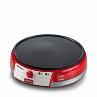 Ariete Party Time 0202/00 Crêpes-Maschine 1 Crepe(s) 1000 W Rot, Silber, Weiß