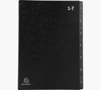 Exacompta 57007E fichier Carton Noir A4