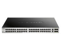 D-Link DGS-3130-54TS Vezérelt L3 Gigabit Ethernet (10/100/1000) Fekete