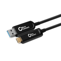Microconnect MC-USB3.2CA25OP USB cable 25 m USB 3.2 Gen 2 (3.1 Gen 2) USB A USB C Black