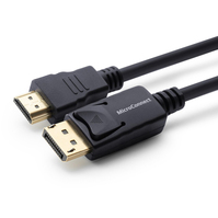 Microconnect MC-DP-HDMI-1000 video átalakító kábel 10 M DisplayPort Fekete