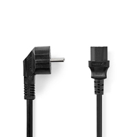 Nedis CEGL10015BK30 câble électrique Noir 3 m Prise d'alimentation type F IEC 320