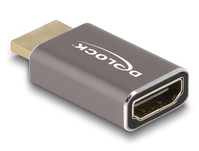 DeLOCK Adaptateur HDMI mâle à femelle, 8K 60 Hz, gris, métallique