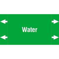 Brady ISO20560PM-115X60-WATER etichetta autoadesiva Rettangolo Permanente Verde, Bianco 1 pz