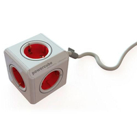 Microconnect GRUCUBE1 power extension 1.5 m 5 AC outlet(s) Indoor Red