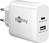 Goobay 65412 mobile device charger Headphones, Laptop, Smartphone, Tablet White AC Indoor