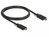 DeLOCK 83720 USB-kabel 1 m USB 3.2 Gen 2 (3.1 Gen 2) USB C Zwart