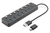 Digitus Hub USB 3.0, 7 puertos, conmutable, carcasa de aluminio