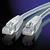 ROLINE S/FTP Patch cable, Cat.6, PIMF, 1.0m, grey, AWG26 netwerkkabel Grijs 1 m