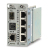 Allied Telesis 4 xT1/E1 + 10/100TX over SFP-based fiber line card netwerk media converter