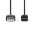 Nedis CCGP60400BK20 USB-kabel 2 m USB 2.0 USB A Zwart