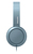 Philips 3000 series TAH4105BL/00 hoofdtelefoon/headset Bedraad Hoofdband Oproepen/muziek Blauw