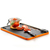 BRA A198011 tabla de cocina para cortar Rectangular Nylon, Silicona Negro, Naranja