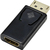 Renkforce RF-4746622 tussenstuk voor kabels DisplayPort HDMI Zwart