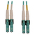 Tripp Lite N820X-03M-OM4 Cable de Fibra Óptica Controlable Multimodo 50µm / 125µm OM4 de 400G (Dúplex LC-PC M/M), LSZH, Aguamarina, 3 m [9.8 pies]