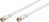 Goobay 67293 coaxial cable 5 m F-type White