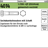 ISO 4014 1.7218 +QT M 27 x 240 galv. verzinkt DGRL gal Zn VE=S