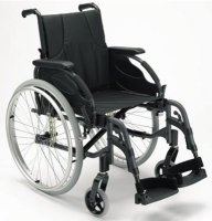 Rollstuhl Action3 NG BW,schwarz,desk, SB40,5,ST40-45,PU,Tr.Br.f.BG