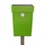 Regent Post or Wall Mountable Litter Bin - 30 Litre - Galvanised Steel Liner - Green