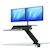 Fellowes Lotus RT Sit-Stand Workstation Dual Black