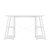 Jemini Soho Desk 4 Angled Shelves 1200x600x770mm White/White KF90792