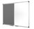 Bi-Office Maya 900 x 600mm Combination Board (Felt/Lacquered Steel) Magnetic Aluminium Frame (Grey/White)