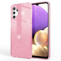 NALIA Glitter Cover compatible with Samsung Galaxy A32 5G Case, Sparkly Bling Mobile Phone Protector Shockproof Back, Shock-Absorbent Shiny Protective Smartphone Diamond Bumper ...