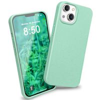 Bio Hülle für iPhone 14 Plus, Nachhaltiges Öko Case Umweltfreundlich Natur Cover Türkis