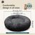 BLUZELLE Dog Bed for Small Dogs & Cats, 20" Donut Dog Bed Washable, Round Plush Dog Pillow Fluffy Cat Bed Cat Pillow, Calming Pet Mattress Soft Pad Comfort No-Skid Black
