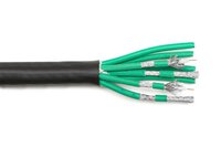Cable avec 8 coaxiaux SUPRA diam ext. 18,3 mm gaine noire