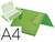 Carpeta liderpapel portadocumentos gomas polipropileno din a4 verde manzana opaco lomo 25 mm