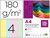 Cartulina Liderpapel A4 180G/M2 4 Colores Surtidos Paquete de 100