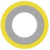 Isolierter Ringkabelschuh, 16,77-26,65 mm², AWG 4, 6.35 mm, M6, gelb