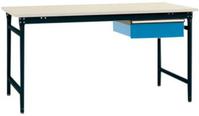 Manuflex BB5231.7016 Komplett BASIS oldalsó asztal melamin tetején + egy fiókkal, Szélesség x H: 1000 x 800 x 780 mm Antracit
