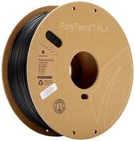 Polymaker 70820 PolyTerra PLA 3D nyomtatószál PLA műanyag alacsonyabb műanyag tartalom 1.75 mm 1000 g Fekete (matt) 1 db