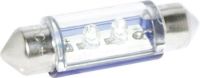 Eufab LED-es szofita izzó, 12V, 10x36 mm, kék