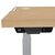 Fellowes Levado Height Adjustable Desk Maple 1200mm 9787101