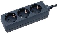 Power extension 1.4 m 3 AC outlet(s) Indoor Black Black Inny