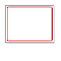Red, White Self-Adhesive , Printer Label ,