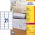 Self-Adhesive Label Rounded Rectangle Permanent White 2100 Pc(S)