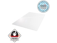 Floortex Cleartex® AdvantageMat PVC Vloermat voor harde vloer, 1200 x 1500 mm, Antimicrobieel, 100% recyclebaar, Transparant