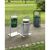 Outdoor waste collector, 30 l, stainless steel