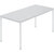 Rechthoekige tafel, vierkante buis met coating