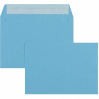 Briefumschläge C5 100g/qm haftklebend VE=100 Stück intensivblau