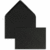 Briefumschläge 110x156mm 120g/qm gummiert VE=100 Stück schwarz