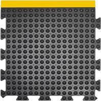 Anti-Ermüdungsfliese Bubblemat Connect Endstück B50xL50 cm schwarz/gelb