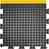 Anti-Ermüdungsfliese Bubblemat Connect Endstück B50xL50 cm schwarz/gelb
