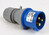 QwattPro CEE-contactstop - 3 pins - 16A - 250 V - blauw - EN60309
