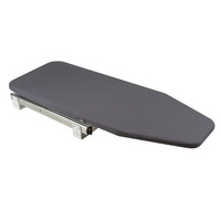 Emuca Tabla de planchar plegable y extraíble para mueble Iron 180, giratoria, Acero y Madera